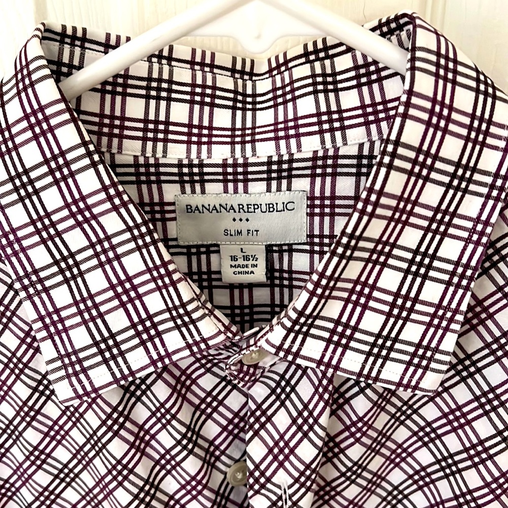 Slim fit banana republic dress shirt